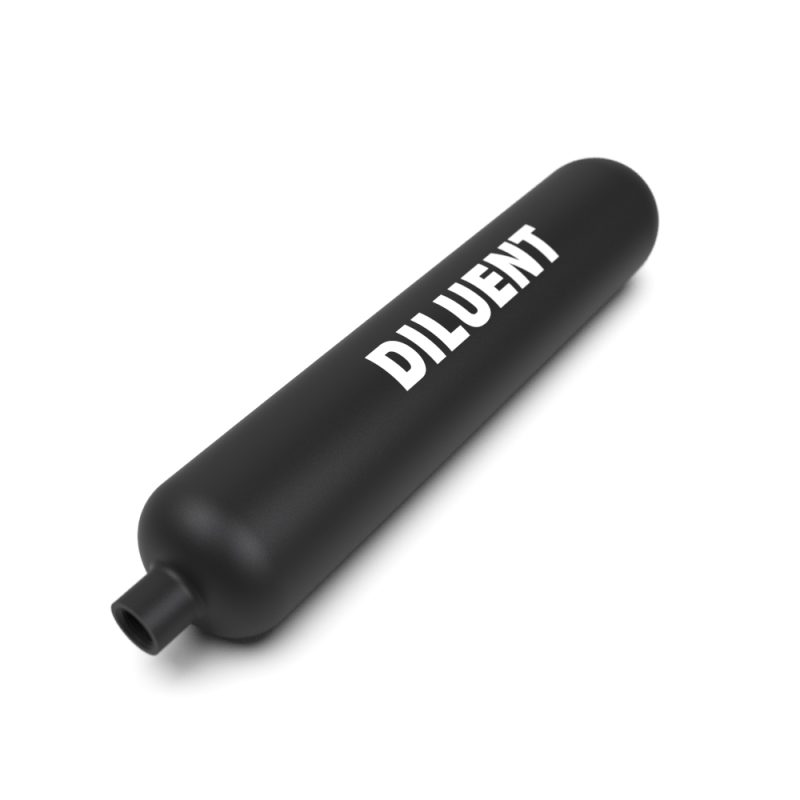 Cylinder 3L, 23 cu ft, 3442 PSI, steel, DIL