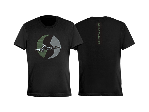 Seacraft Military & Special black cotton t-shirt